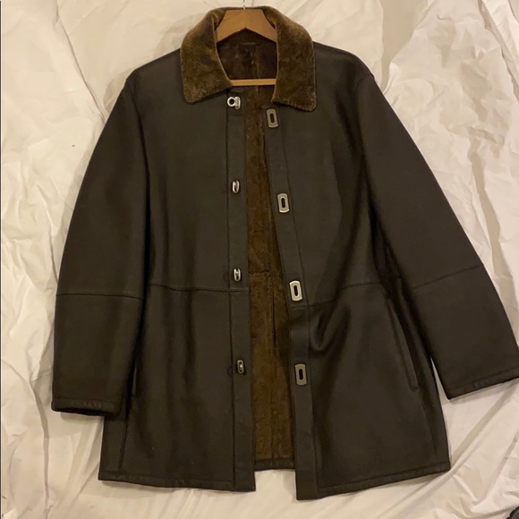 Mens Salvatore Ferragamo Shearling Coat IT48 US38 - Picture 4 of 9